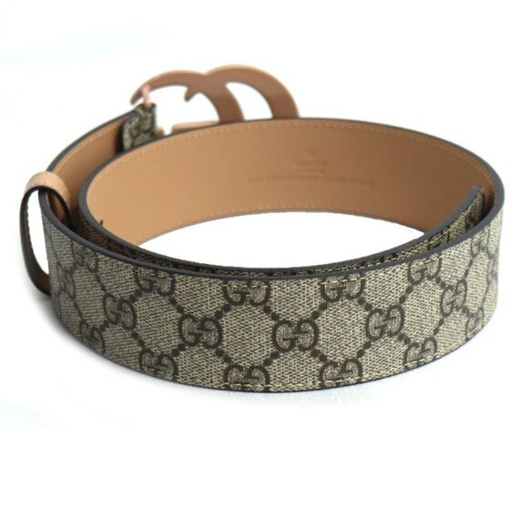 Gucci GG Marmont Supreme Canvas Belt Beige 60/70 cm main image 3